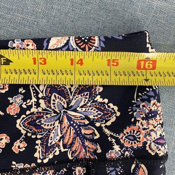 J. Jill Fit Performance Floral Ankle Length Leggings With Pockets size M - Picture 6 of 9